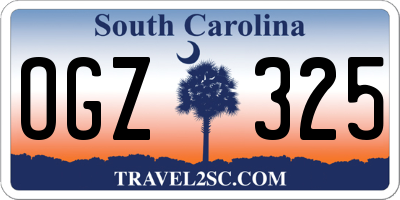 SC license plate OGZ325
