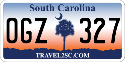 SC license plate OGZ327