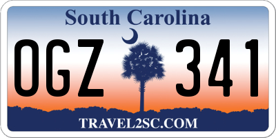 SC license plate OGZ341