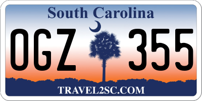 SC license plate OGZ355