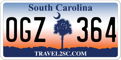 SC license plate OGZ364