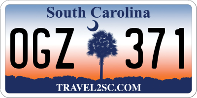SC license plate OGZ371