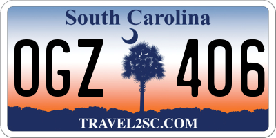 SC license plate OGZ406