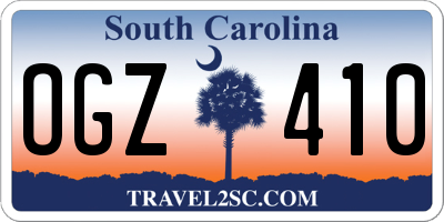 SC license plate OGZ410