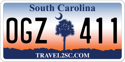 SC license plate OGZ411