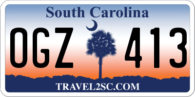SC license plate OGZ413