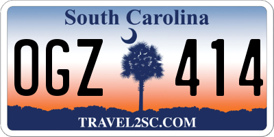 SC license plate OGZ414