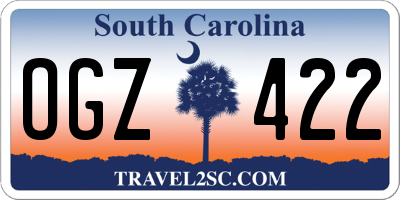 SC license plate OGZ422
