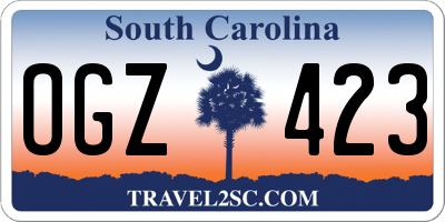 SC license plate OGZ423