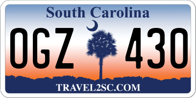 SC license plate OGZ430