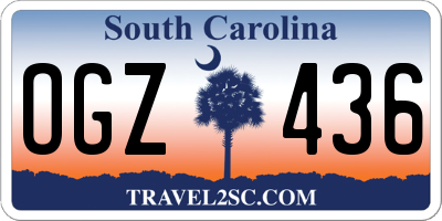 SC license plate OGZ436