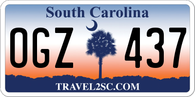 SC license plate OGZ437