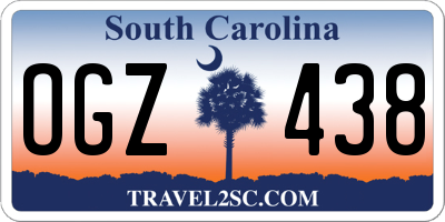 SC license plate OGZ438