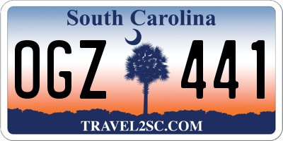 SC license plate OGZ441