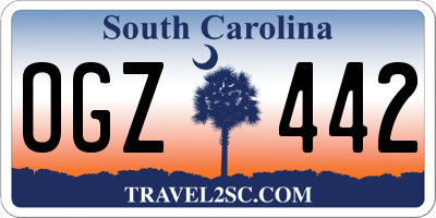 SC license plate OGZ442