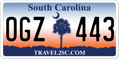SC license plate OGZ443