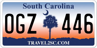 SC license plate OGZ446