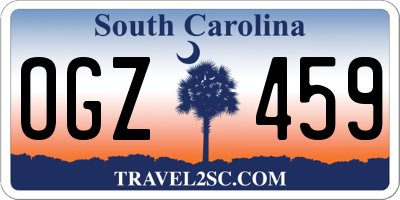 SC license plate OGZ459