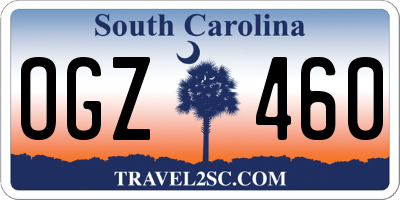 SC license plate OGZ460