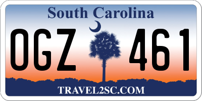 SC license plate OGZ461