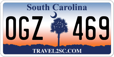 SC license plate OGZ469