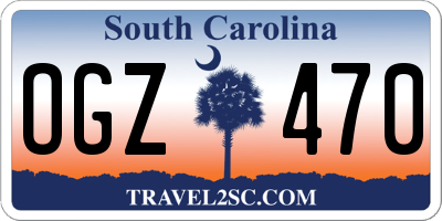 SC license plate OGZ470