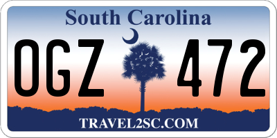 SC license plate OGZ472