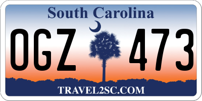 SC license plate OGZ473