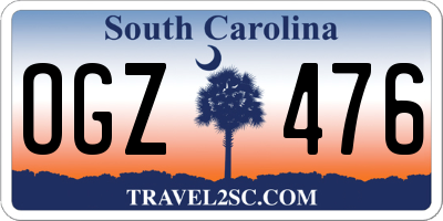 SC license plate OGZ476
