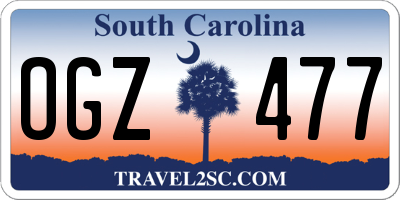 SC license plate OGZ477