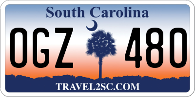 SC license plate OGZ480