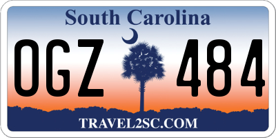 SC license plate OGZ484