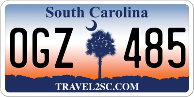 SC license plate OGZ485
