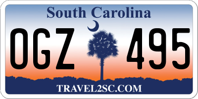 SC license plate OGZ495