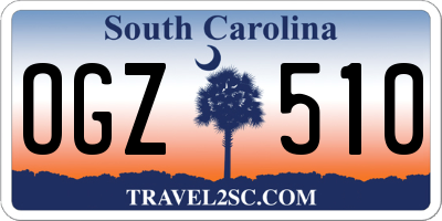 SC license plate OGZ510