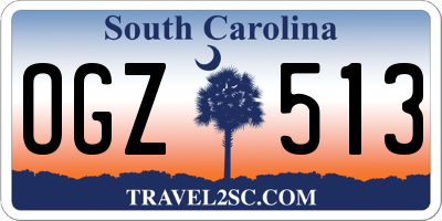 SC license plate OGZ513