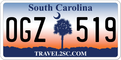 SC license plate OGZ519