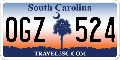 SC license plate OGZ524