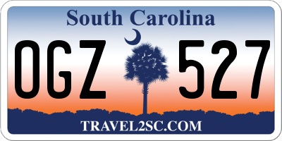 SC license plate OGZ527