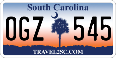 SC license plate OGZ545