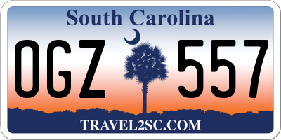 SC license plate OGZ557