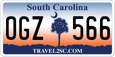 SC license plate OGZ566