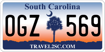SC license plate OGZ569