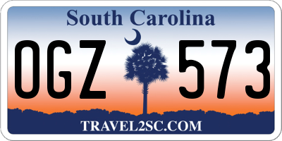 SC license plate OGZ573
