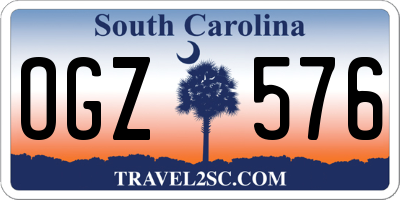 SC license plate OGZ576