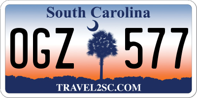 SC license plate OGZ577