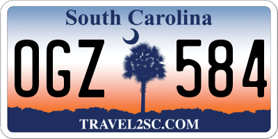 SC license plate OGZ584