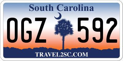 SC license plate OGZ592