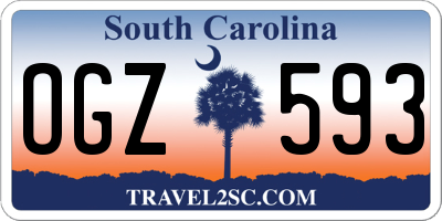 SC license plate OGZ593