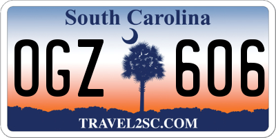 SC license plate OGZ606